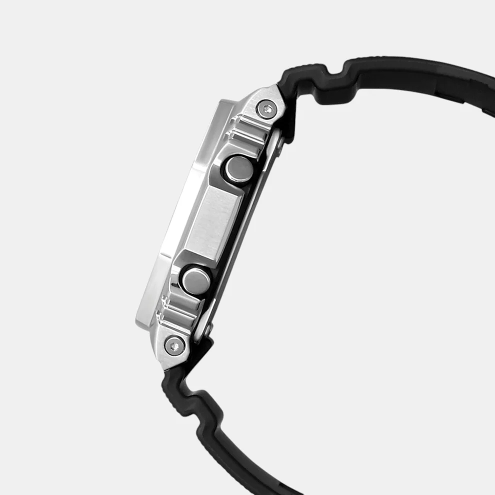 G-SHOCK Silver Dial Black Resin Strap Analog-Digital Watch - For Men G1159 (GM-2100-1ADR) - Image 4