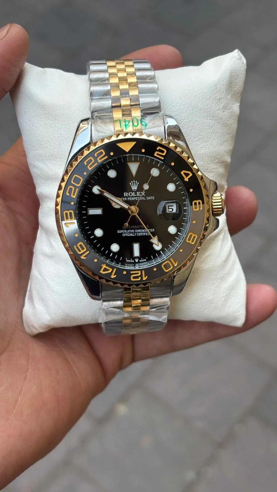 Rol-ex GMT-Master II Black Dial Automatic Men's Watch - Image 4