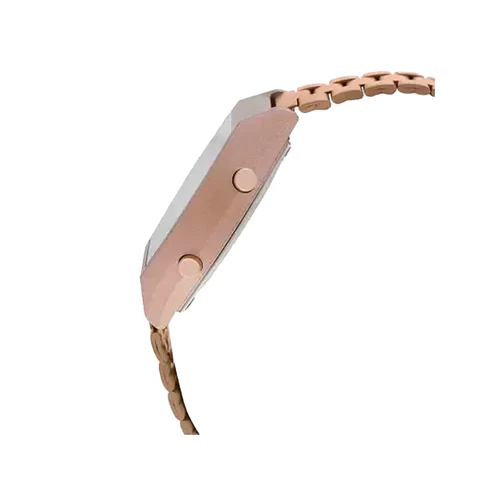 Casio Rose Gold Dial Metal Belt Unisex Watch - Image 3