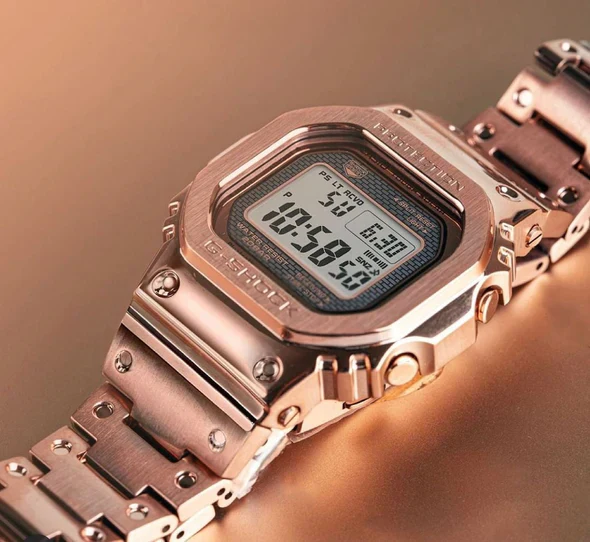 Casio G-Shock Digital Rose Gold Metal Belt Men's Watch - Image 2